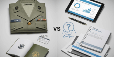 Professional photograph related to: SGLI vs Private Life Insurance for Military Families. High quali